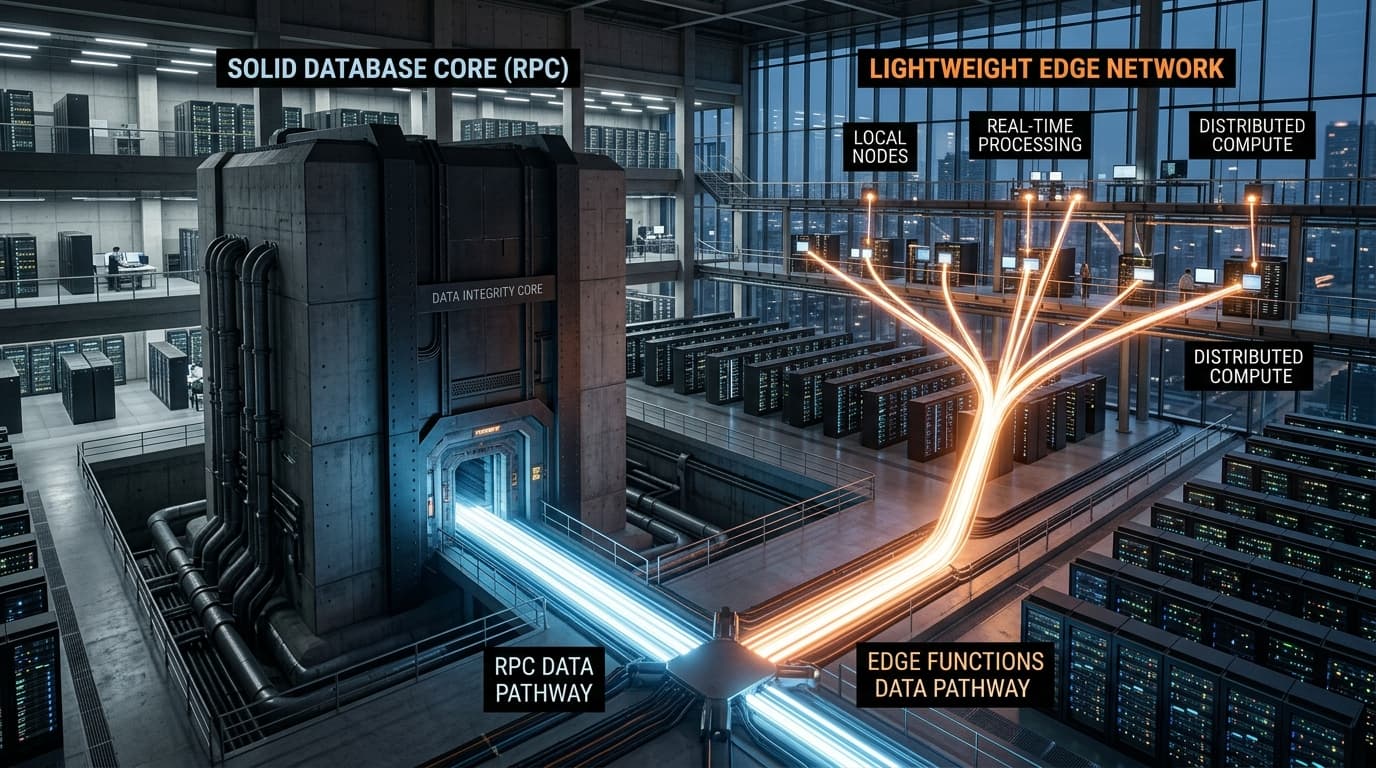 Quando usar RPC (Postgres Functions) vs Edge Functions no Supabase